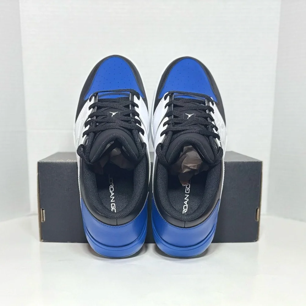 Jordan Golf Shoes Nu Retro 1 Low Golf Spikes White blue black sneaker FZ4153-004